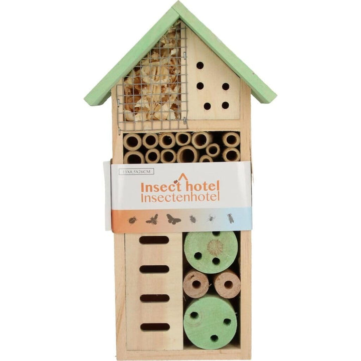 Hübsches, kleines Insektenhotel - farblich sortiert - preis pro Stück - Höhe ca. 26 cm
