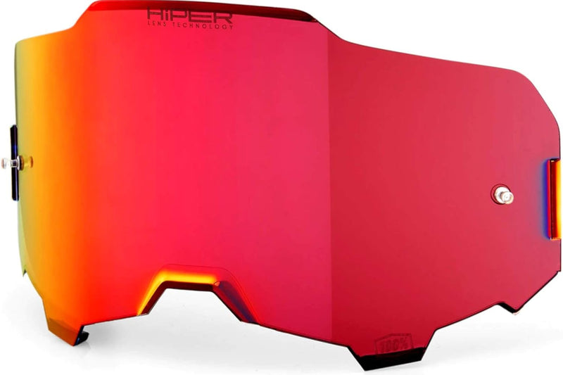 100% ARMEGA Ersatzglas HiPER Roter Spiegel, Rot, Rot