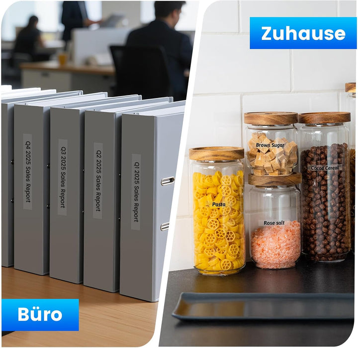 3x Suminey Tze-121 9mm Clear kompatible mit Brother P-touch Bänder 9mm Transparent TZe121 Tze 121 Pt