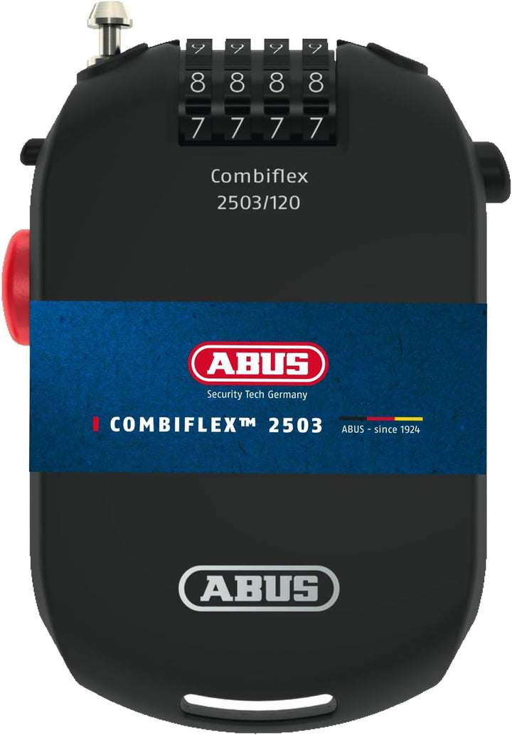ABUS Spezialschloss Combiflex 2501/65 - Geeignet als Gepäcksicherung, Skischloss, Helmsicherung - mi