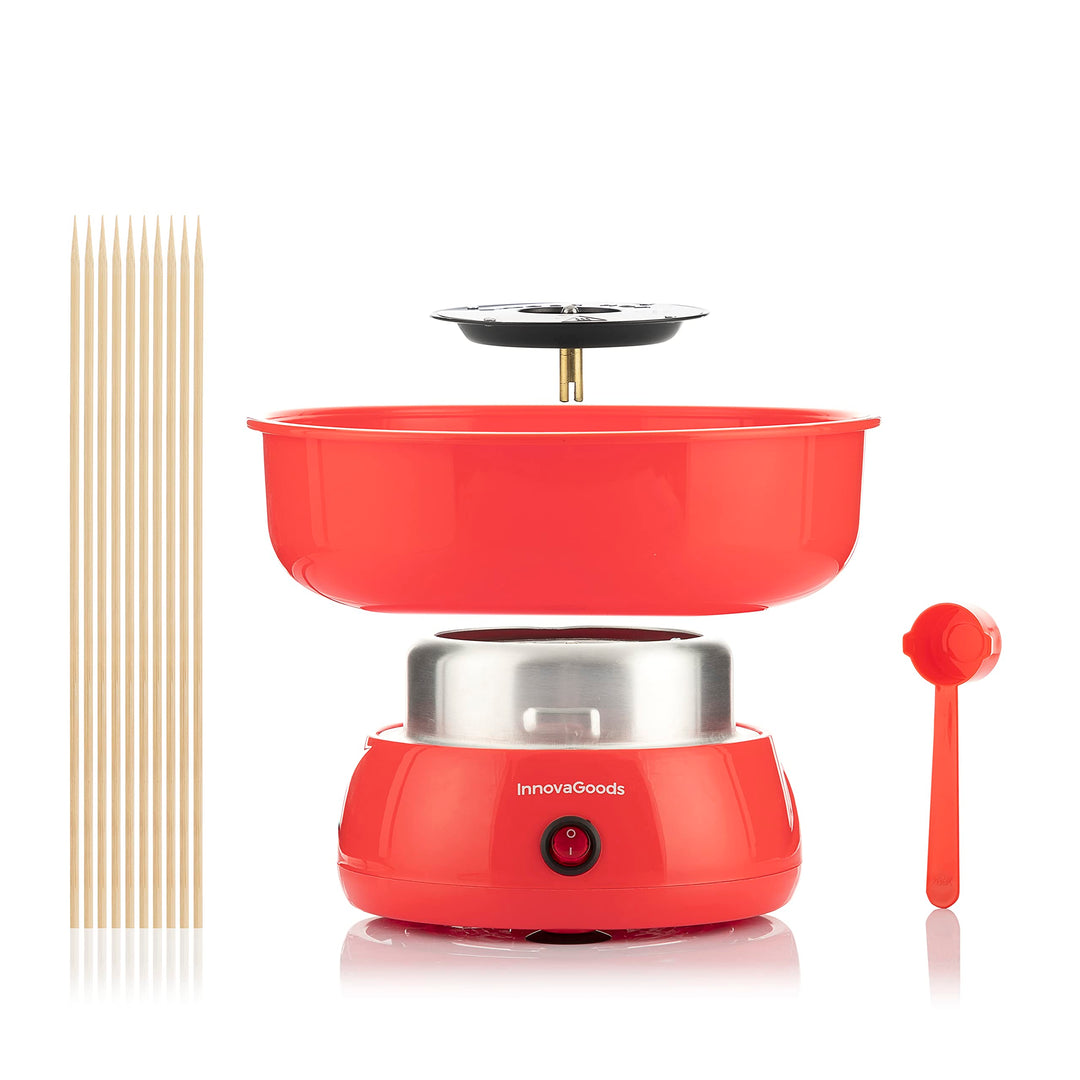 InnovaGoods V0103610 Cantty Zuckerwattemaschine, 450, PP, ABS und Edelstahl, Schwarz