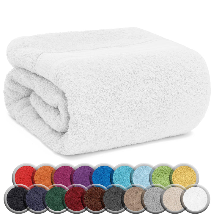 NatureMark SAUNATUCH/Badetuch – Premium Qualität 80x200cm – Sauna-Handtuch 100% Baumwolle – Farbe: W