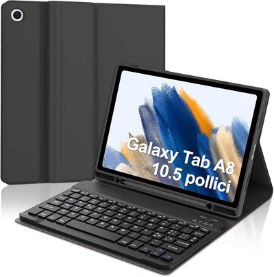 IVEOPPE Samsung Tablet A8 Hülle mit Tastatur, Galaxy Tab A8 Hülle mit Tastatur, Magnetische Kabellos