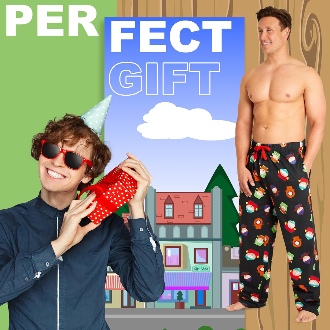 South Park Herren Lang Pyjamahose - bequemer Schlafanzug S Mehrfarbig, S Mehrfarbig