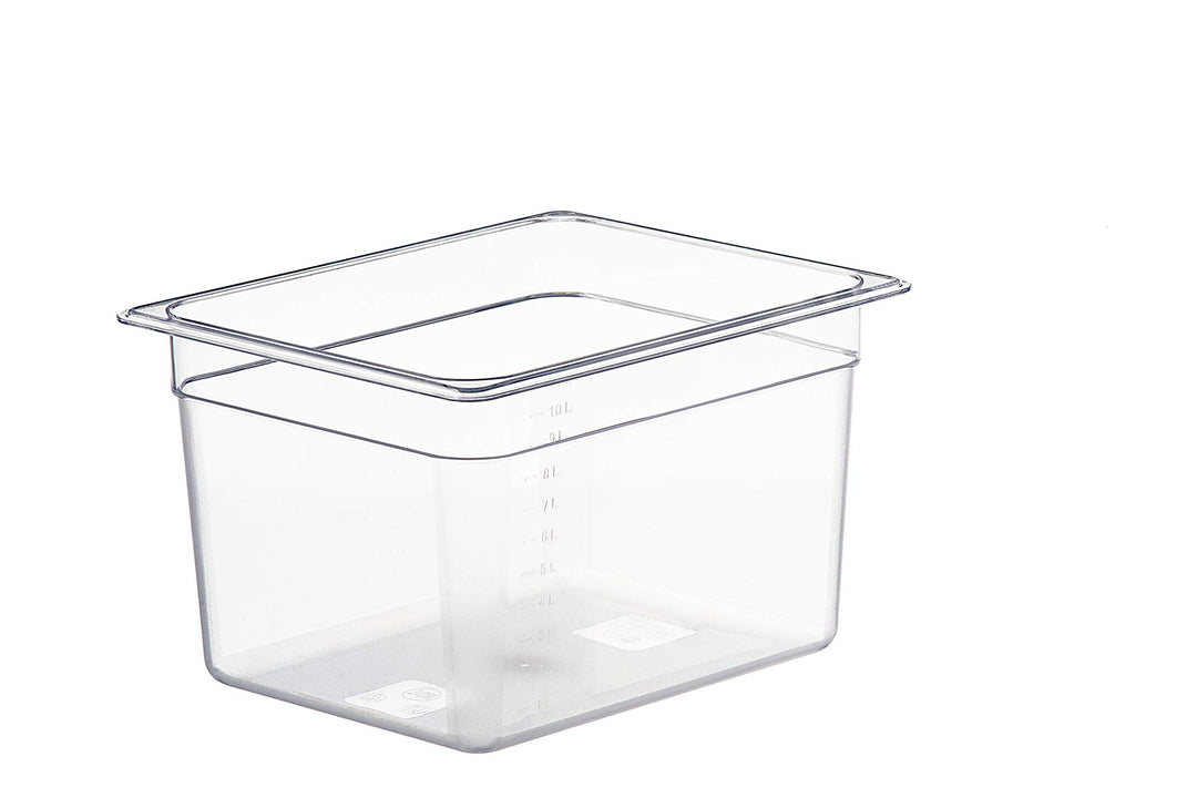 LIPAVI C10 Sous-Vide Wasserbad - 11,3 Liter, 32,3 x 26,2 x H:20,3 cm. Starkes, durchsichtiges Polyca