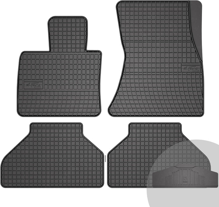 FROGUM EL Toro Gummimatten Ganzjähriges-Set von Autofussmatte Auto Fussmatten für BMW X5 E70 2006-20
