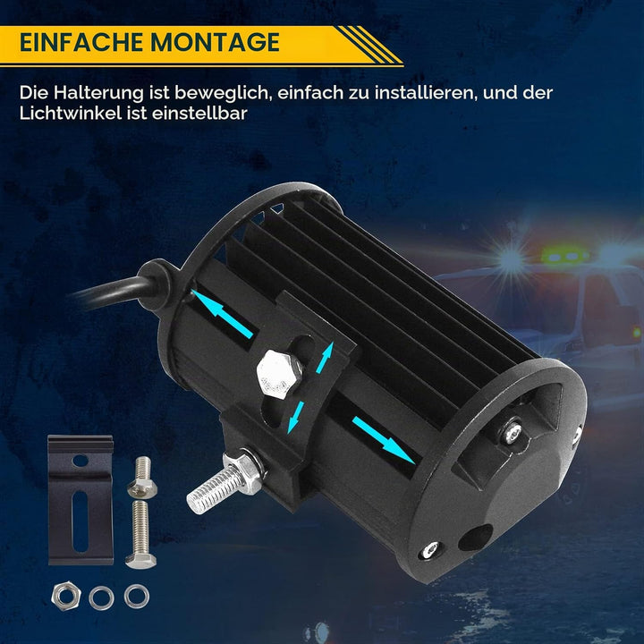 Willpower LED Arbeitsscheinwerfer Bar 50cm 288W Zusatzscheinwerfer 12V IP67 Wasserdicht Flutlicht Sp