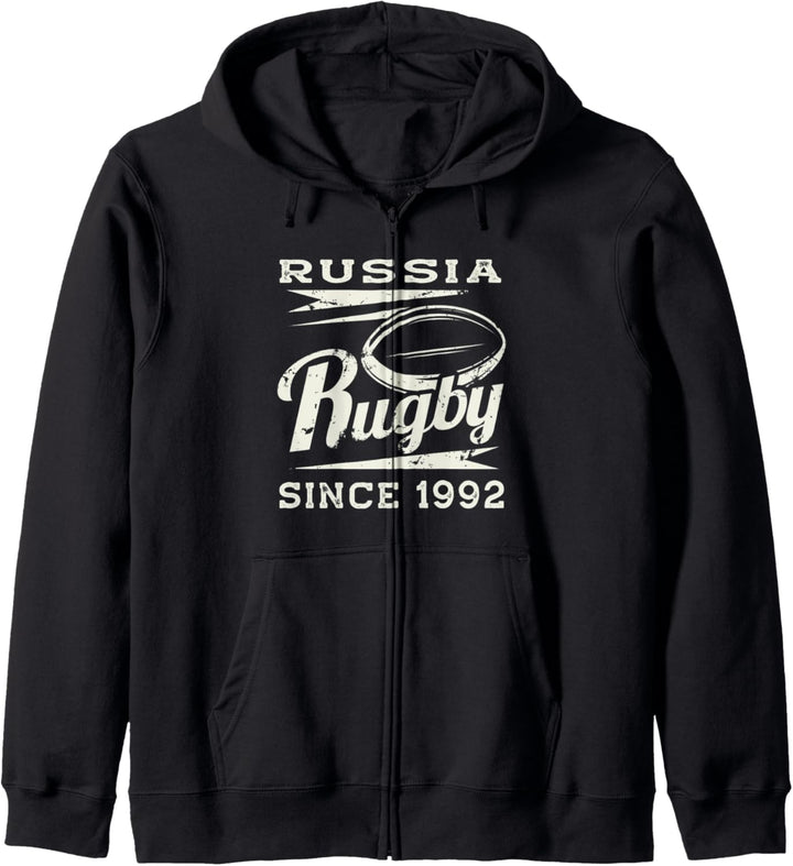 Vintage Russia Rugby Since 1992 Kapuzenjacke