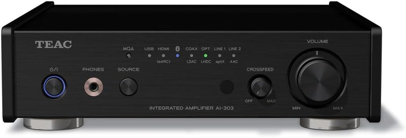 TEAC Reference AI-303 Hi-Res USB DAC Stereo-Vollverstärker mit Hypex Ncore Technologie, Bluetooth un