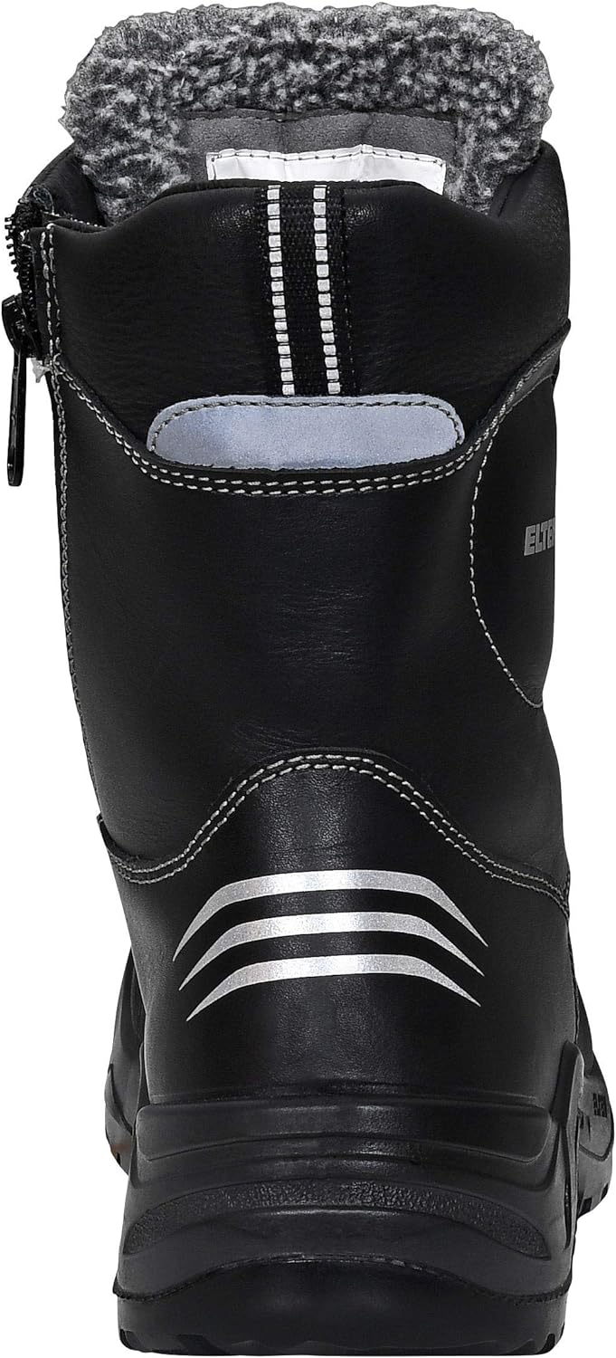 ELTEN Sicherheitsschuhe JOSCHI ESD S3 CI, Damen und Herren, Winterstiefel, warm, Schwarz, Aluminiumk