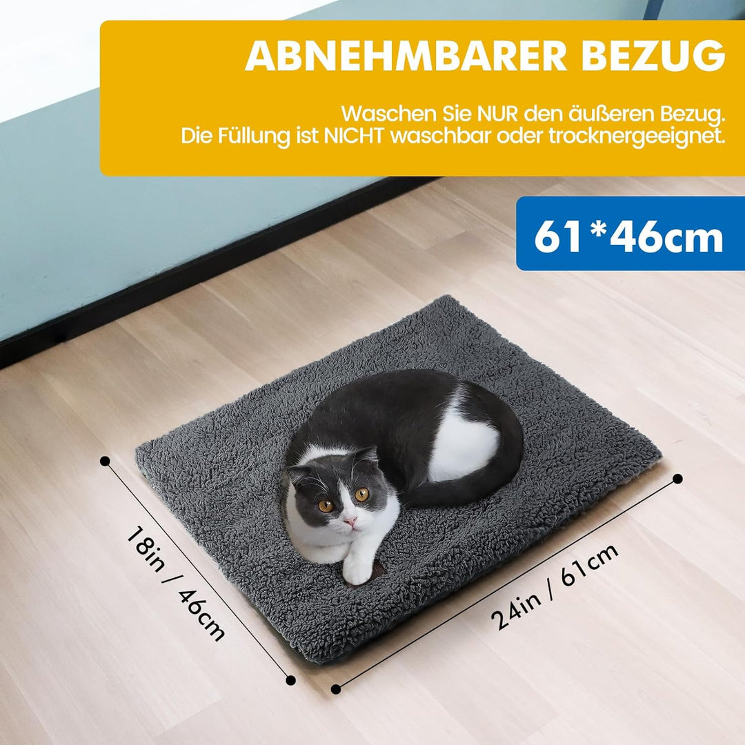 Mora Pets Selbstheizende Katzendecke für Katze Selbstwärmend Decke Katze Kissen Heizdecke für Katze