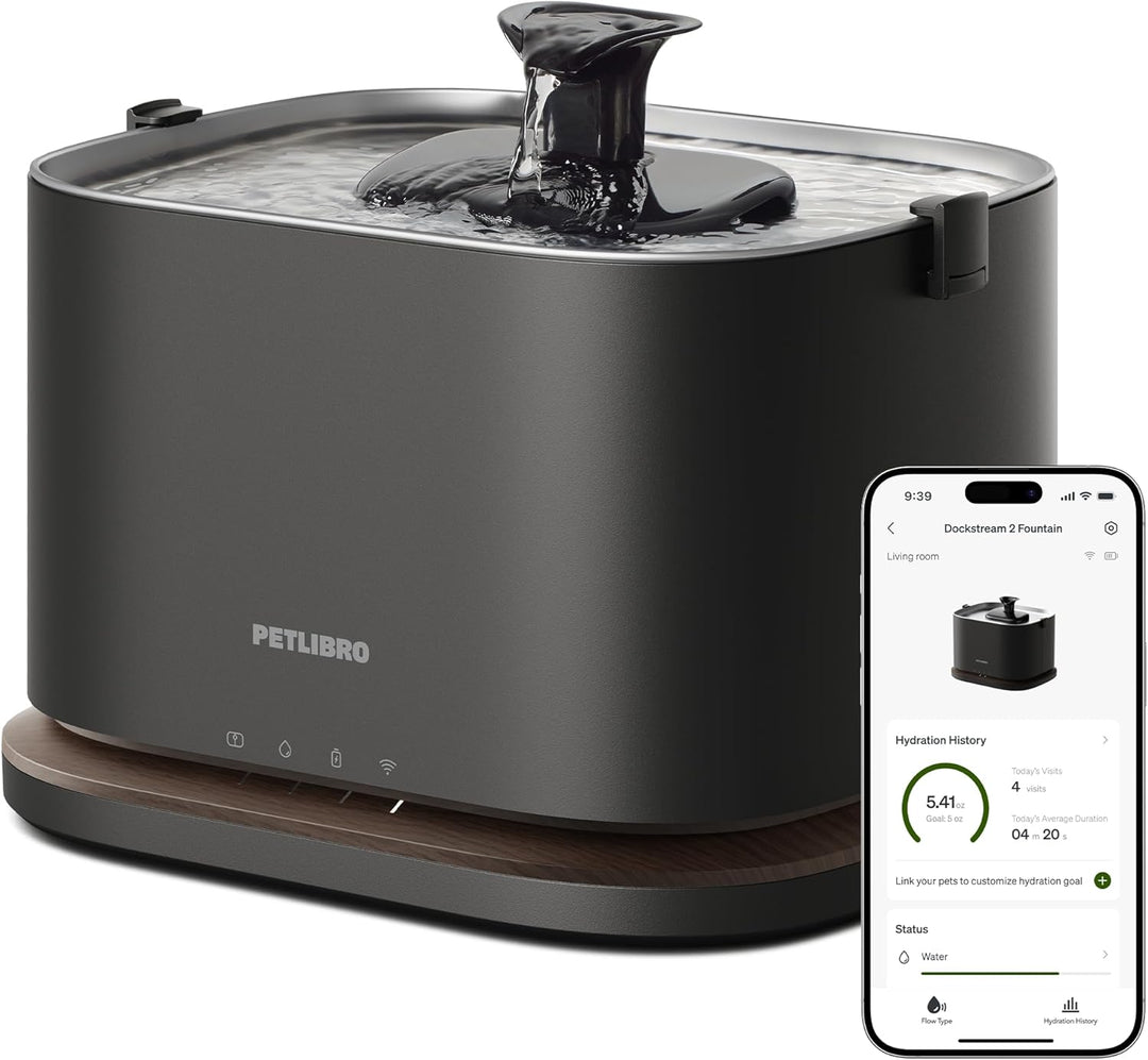 PETLIBRO Upgrade Katzenbrunnen - Kabelloser Trinkbrunnen für Katze mit App-Überwachung, 3L/101oz Doc