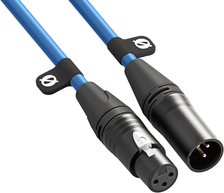 RØDE XLR-3 Hochwertiges XLR-Kabel (3 m, blau) XLR-3 blau, XLR-3 blau