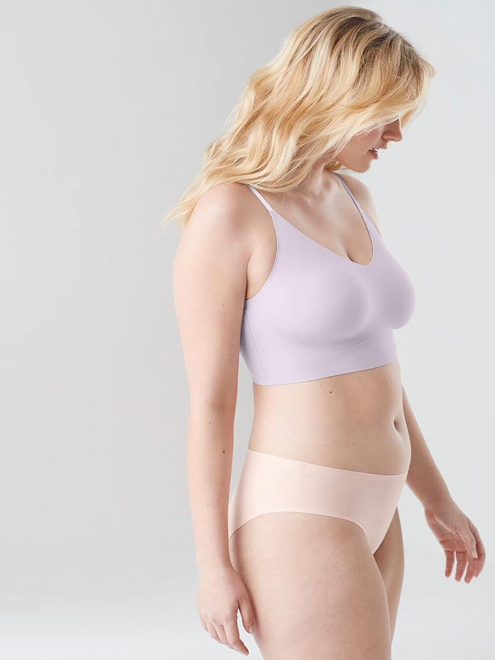 True & Co Damen True Body Lift Triangle Adjustable Strap Bra BH (Small) 32-34A/D Lila-nebel, (Small)