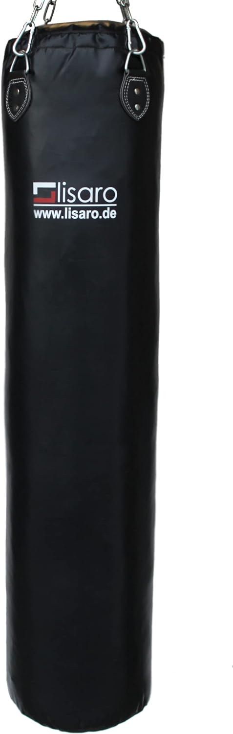 Lisaro Profi Boxsack/Sandsack 100/120/150 cm | geeig. für Jede Sportart | ungefüllt | inkl. Vierpunk