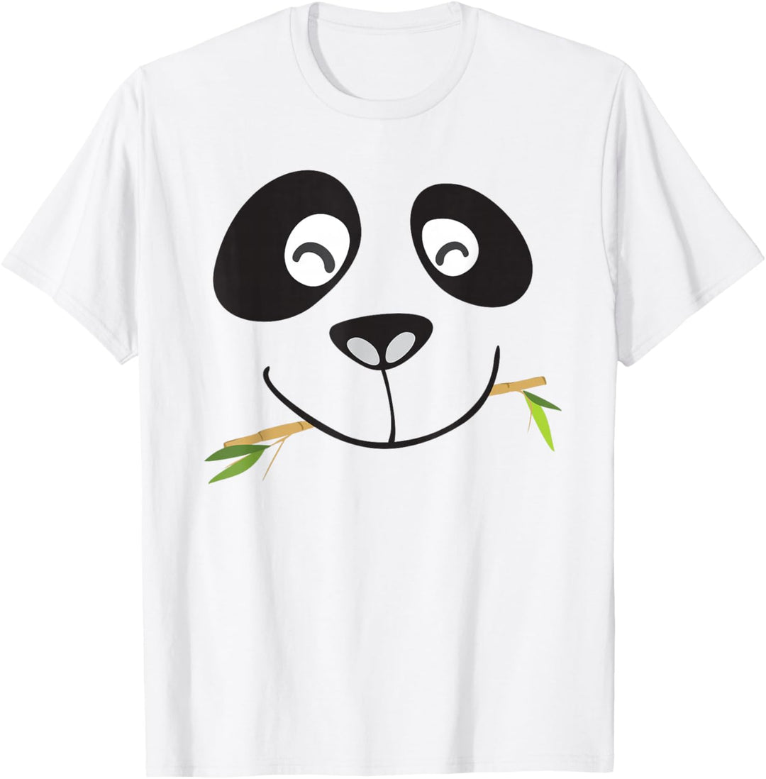 Cute Panda Face T-Shirt Halloween-Kostüm für Kinder & Erwachsene T-Shirt