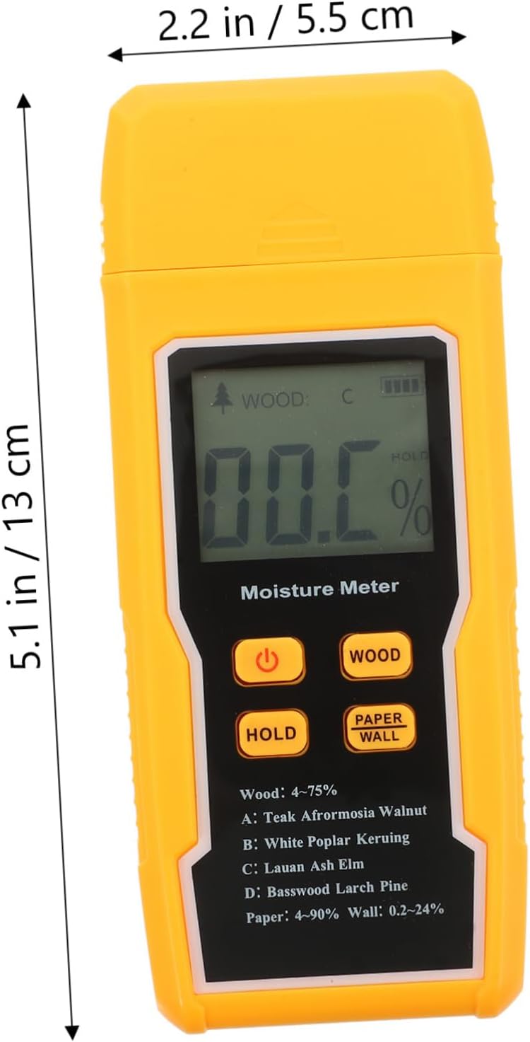 Artibetter 2stücke Digitales Holzfeuchtemessgerät Mit Lcd-display Präziser Feuchtigkeitsmesser Für H