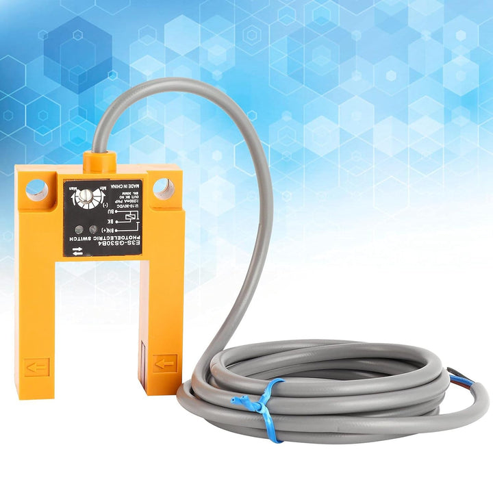 BERM E3S GS30B4 Fotoelektrischer Sensor, U-Nuten-Typ, PNP 3-Draht NO, DC10-30V 200mA, Schnelle Reakt