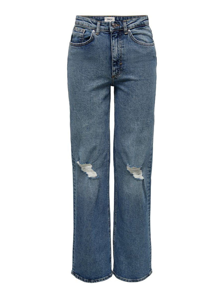 ONLY Damen Jeans 31W / 32L Dark Medium Blue Denim, 31W / 32L Dark Medium Blue Denim
