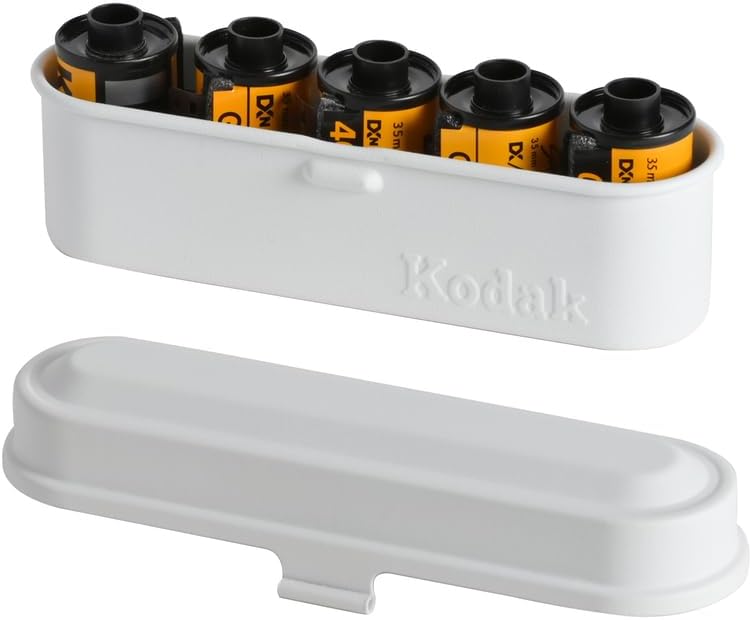 KODAK Filmkoffer – für 5 Rollen à 35 mm Folien – kompakter Retro-Stahlkoffer zum Sortieren und Schüt