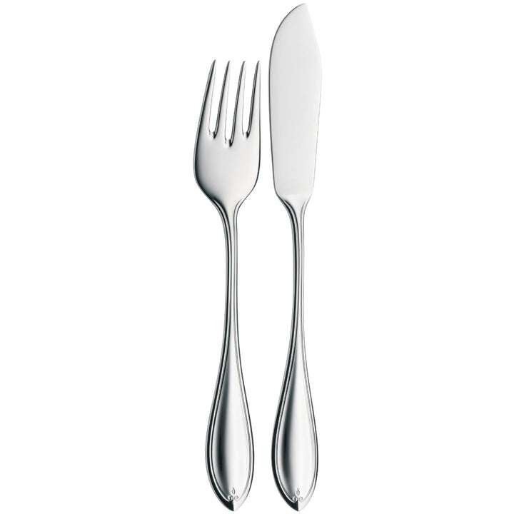 WMF Premiere Fischbesteck 2 teilig, Fischset für 1 Person, Fischgabel, Fischmesser, Cromargan protec