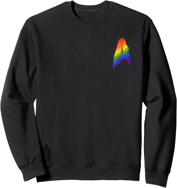 Star Trek Discovery Rainbow Paint Badge Sweatshirt