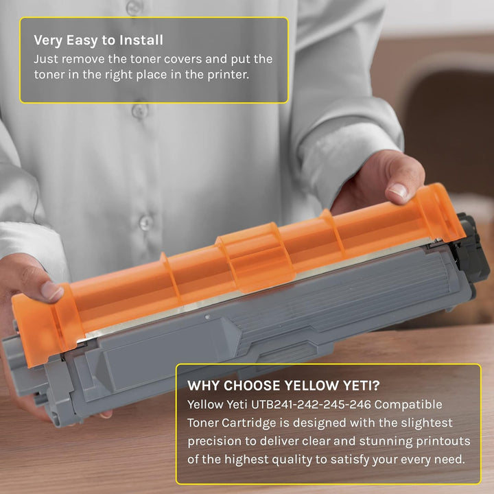 YELLOW YETI TN 241 242 Tonerkartusche Kompatibel mit DCP-9015CDW DCP-9022CDW HL-3140CW HL-3150CDW HL