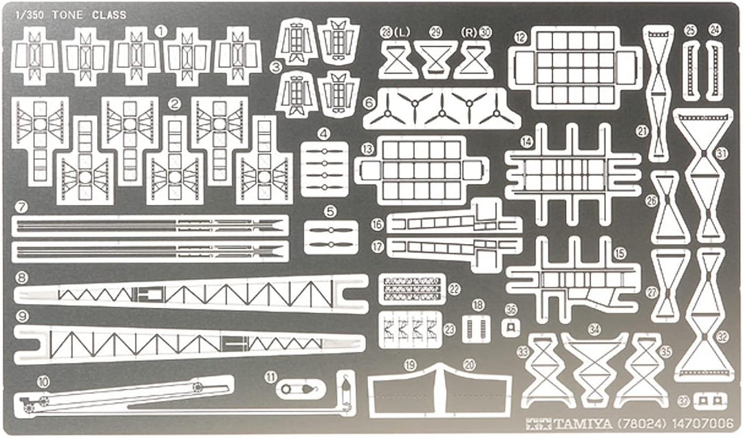 TAMIYA 300078024 - K.S.Schwerer Japanese Kreuzer, Tone 1:350, mehrfarbig, TM78024