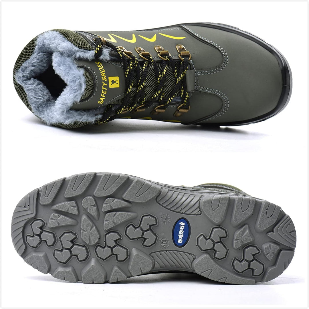 Blueskyli Sicherheitsschuhe Herren Damen Arbeitsschuhe S3 Leicht Wasserdicht Hoch Sicherheitsstiefel