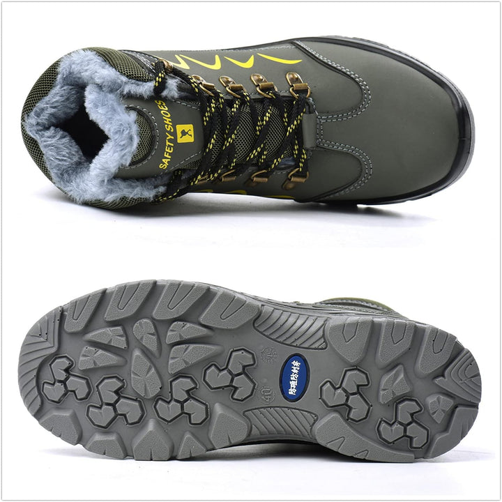 Blueskyli Sicherheitsschuhe Herren Damen Arbeitsschuhe S3 Leicht Wasserdicht Hoch Sicherheitsstiefel