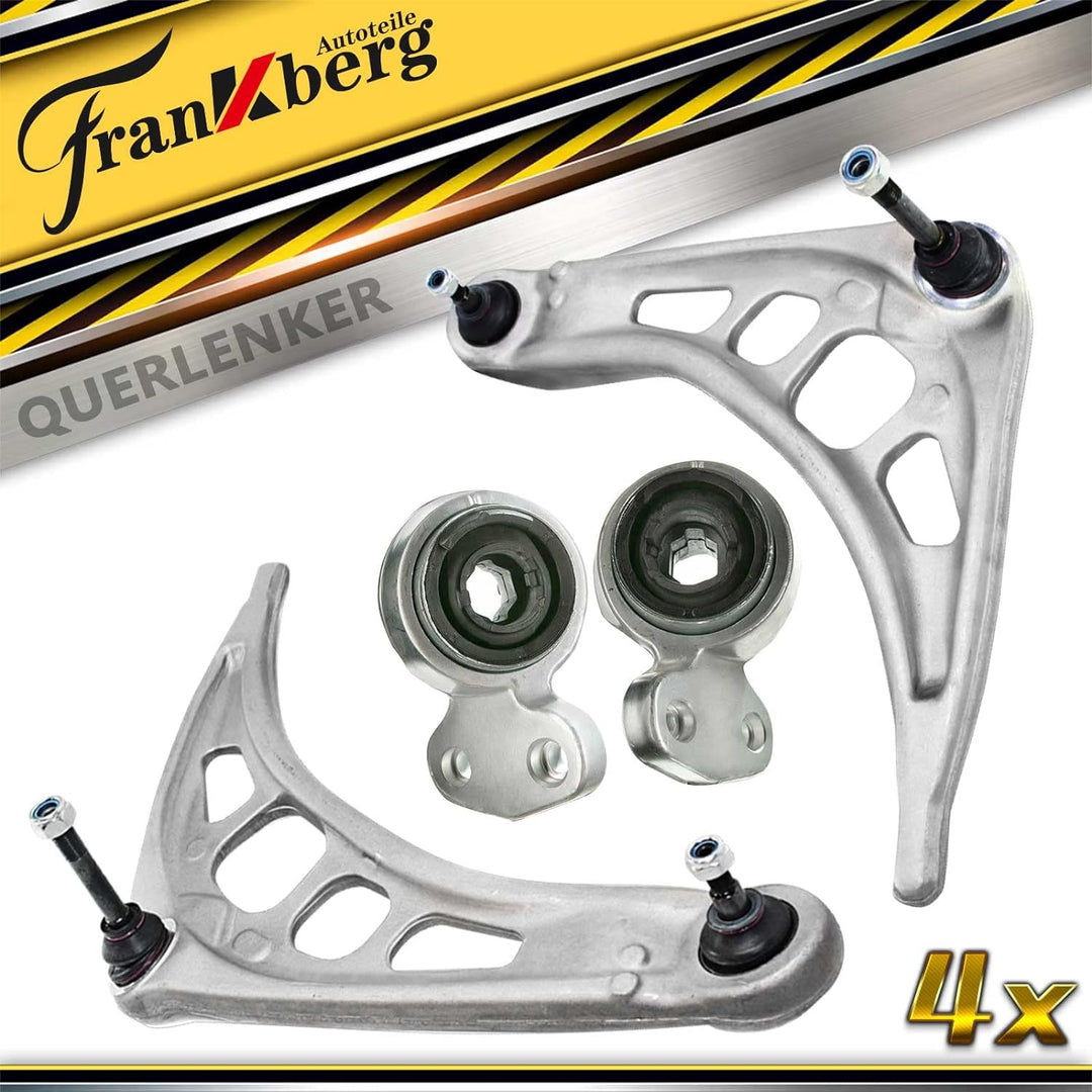 Frankberg 2x Querlenker Lenker und Hydrolager Vorne Links Rechts Unten für 3er E46 Z4 E85 E86 1998-2
