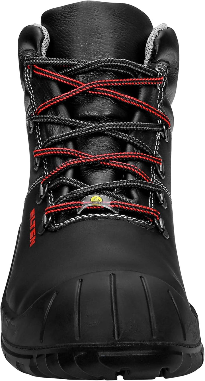 ELTEN Sicherheitsschuhe LAURENZO Rubber Mid ESD S3, Damen und Herren, Leder, Stahlkappe, leicht, rob