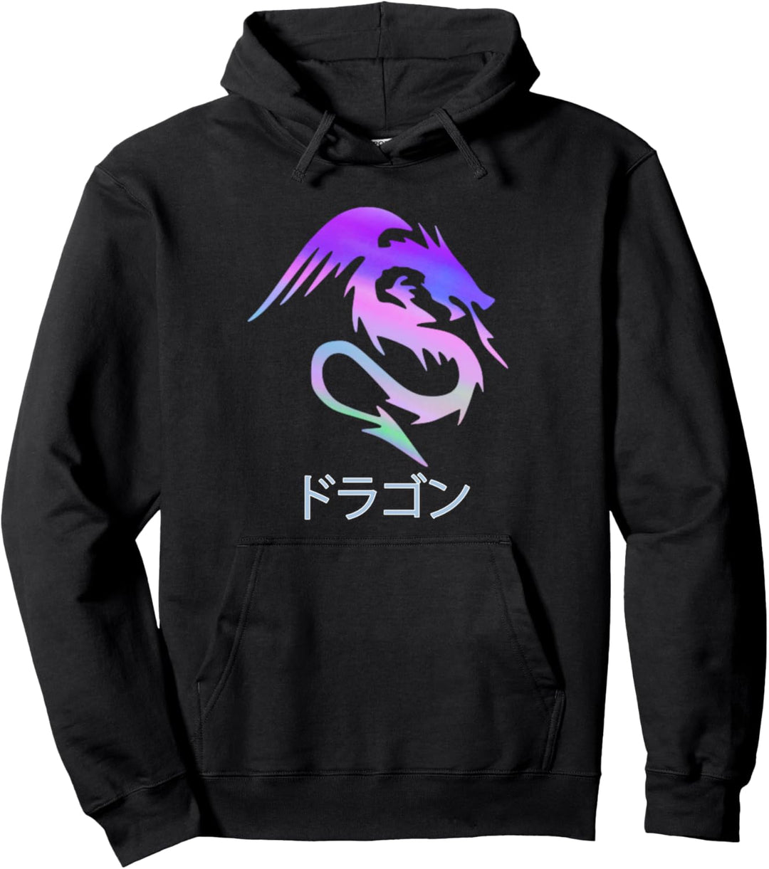 Kawaii Pastel Goth Dragon Otaku Japan Fantasy Anime Gothic Pullover Hoodie