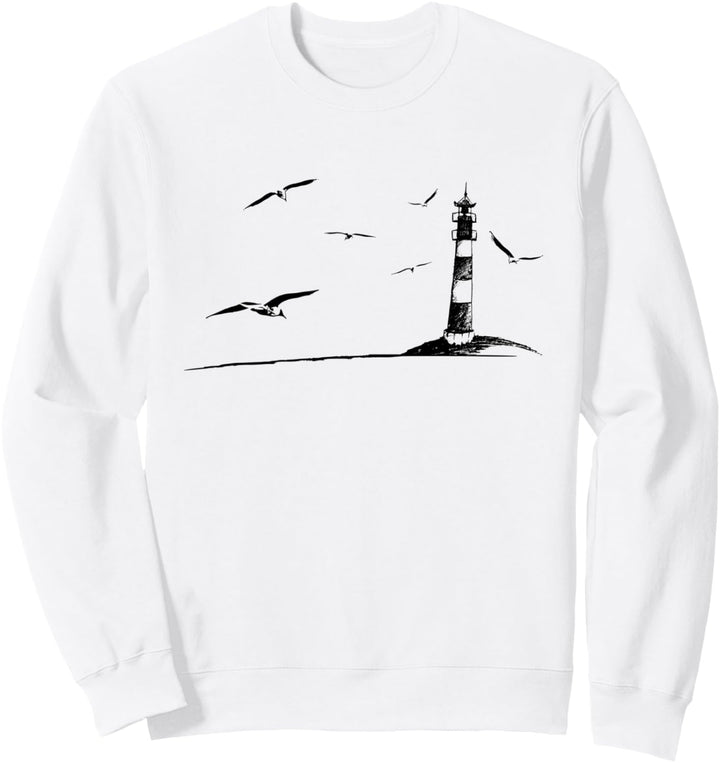Meer, Leuchtturm & Möwen Cooles Ostsee Nordsee Urlaub Sweatshirt