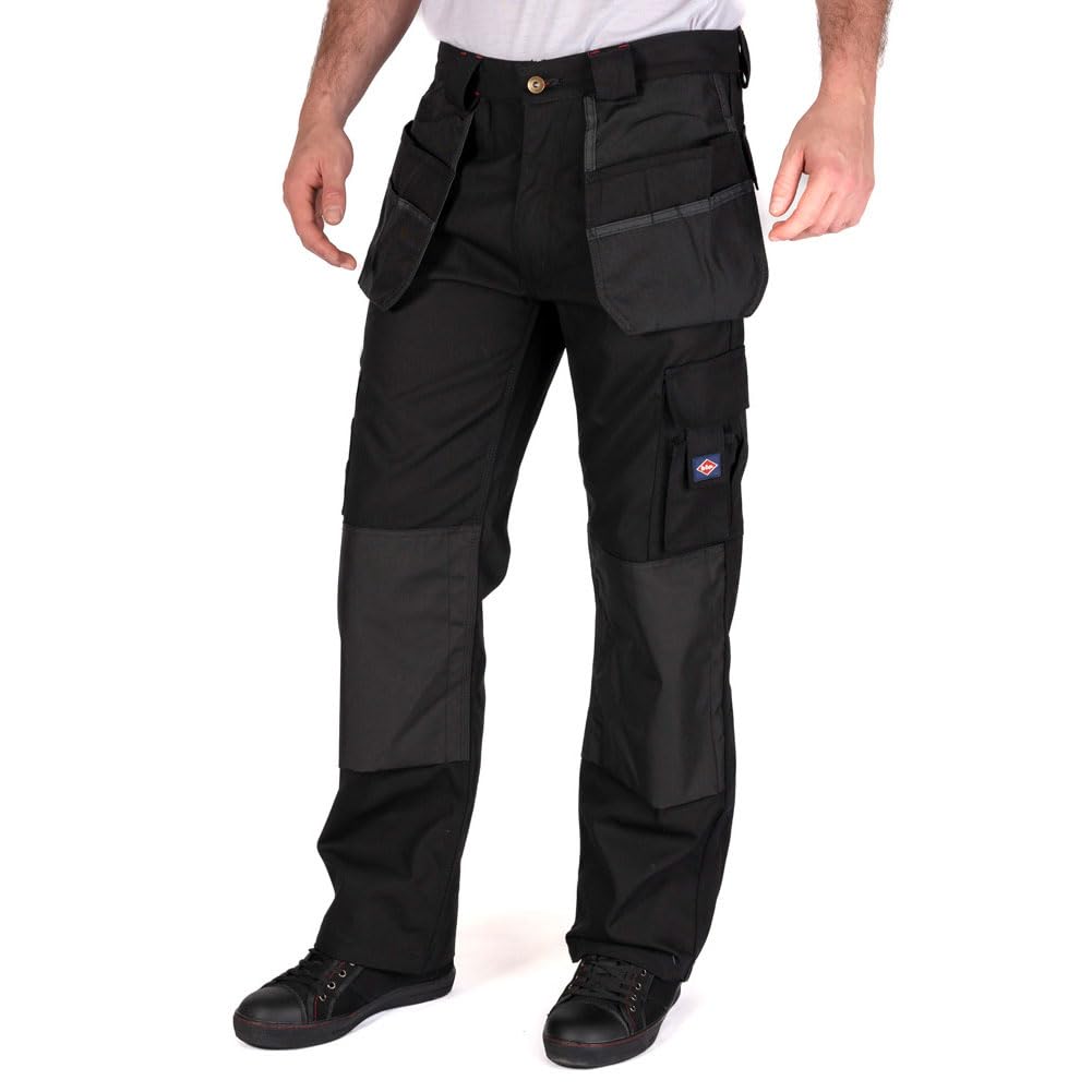 Lee Cooper Herren Triple-genähtes Holster Taschen-Multi-Werkzeug-Taschen Kneepad Taschen Arbeitssich