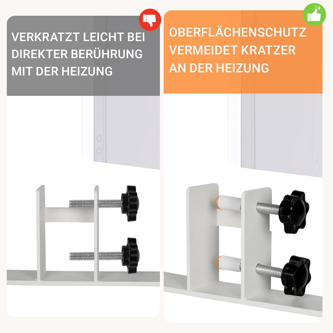 Eulenke 4x Standfüsse für Infrarotheizungen, Infrarotheizung Standgerät Universell für Heizplatte, R
