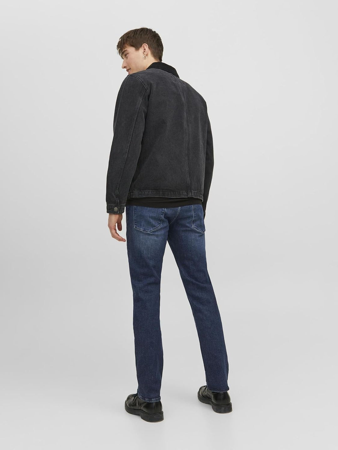 JACK & JONES Male Regular fit Jeans JJICLARK JJEVAN JOS 098 LID Regular fit Jeans 28W / 32L Blue Den