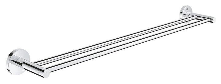 GROHE Start - Doppel- Badetuchhalter (Stichmass 600mm, Material: Metall, inkl. Schrauben und Dübel),
