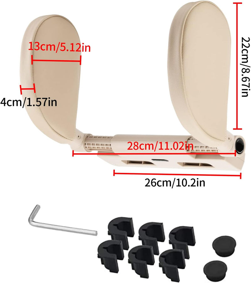 Hifrom Kopfstütze Auto, Auto Kopfstützen Kissen mit weicher Auflage, Breite und Höhe einstellbar, Na