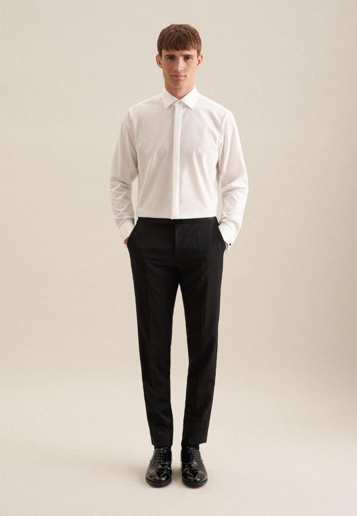 Seidensticker Herren Men Shaped Gala Businesshemd 37 Ecru(245270), 37 Ecru(245270)