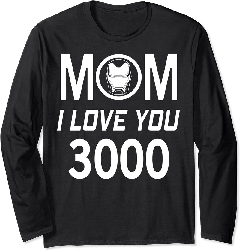 Marvel Iron Man Mom I Love You 3000 Langarmshirt