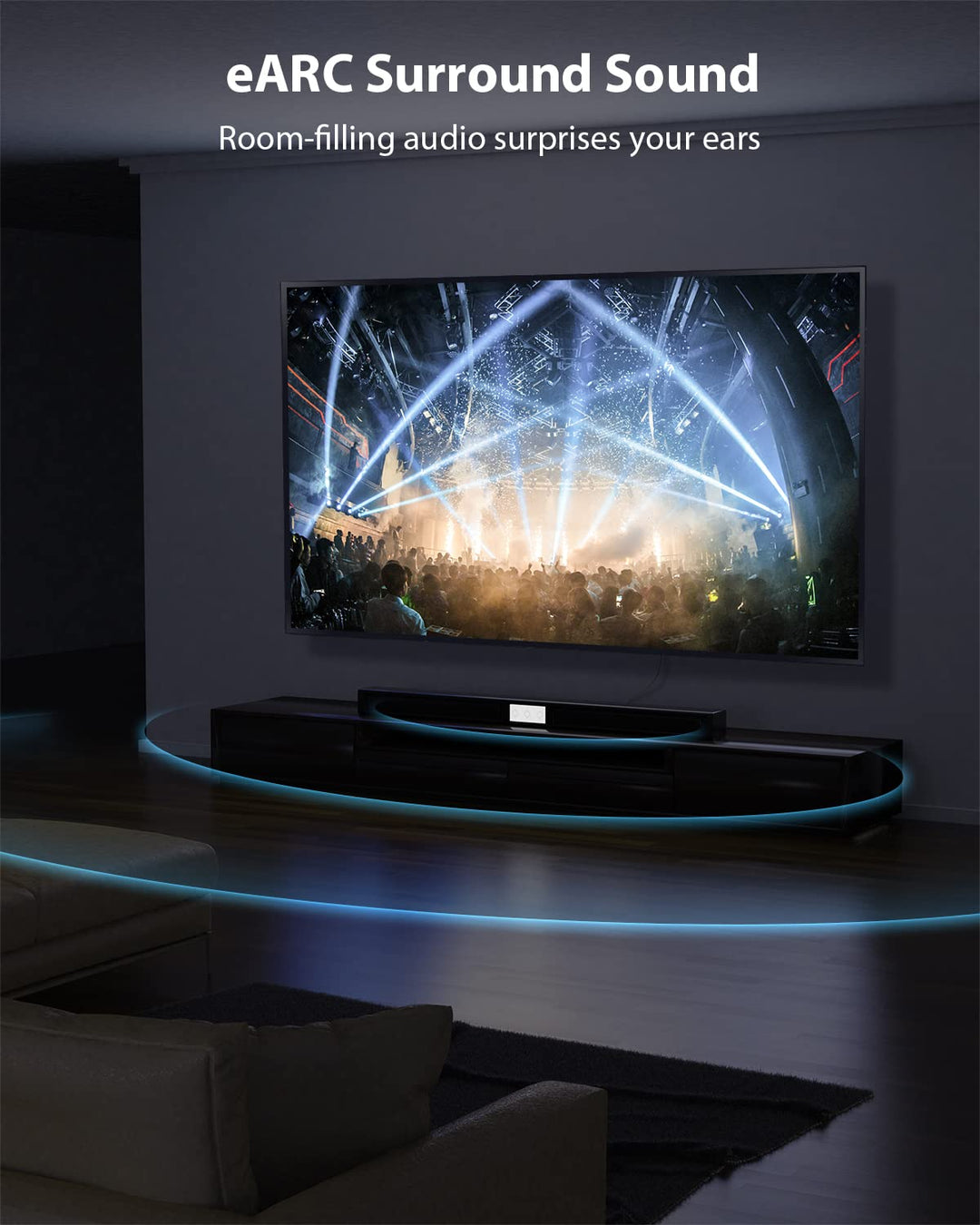 Stouchi Ultradünnes 0,5M HDMI Kabel 8K, Hyper Slim Kabel,Extrem Flexibles 8K, Unterstützt 10K 8K120