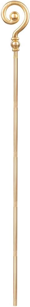 Boland 56608 - Bischofsstab 6-teilig, Länge 185 cm, Gold, Stock, Nikolaus, Accessoire, Verkleidung,