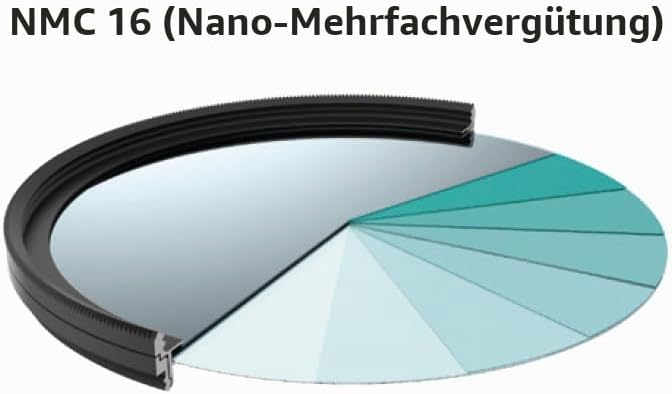 Hama Polfilter 72 mm Wide (Zirkular Polarisationsfilter, Objektivfilter, Schutzfilter mit NMC16 Besc