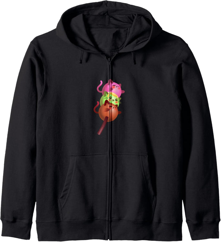 Dango Katzen, Mädchen, Kinder, Japanischer Kawaii Kult Kapuzenjacke