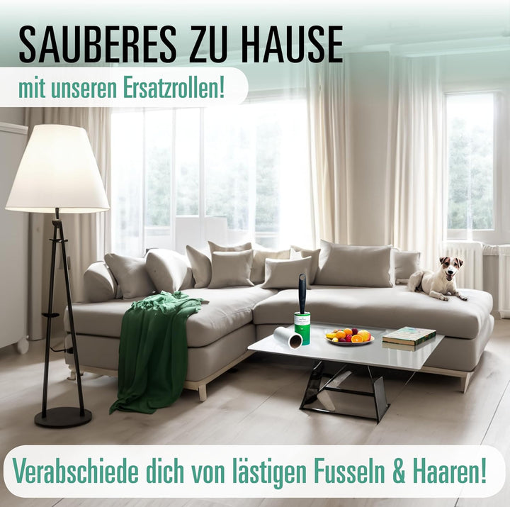 SIMPLYHACK - Fusselrolle - [8er] Set - 720 Blatt - Ersatzrollen für gängige Fusselrollen - hohe Kleb
