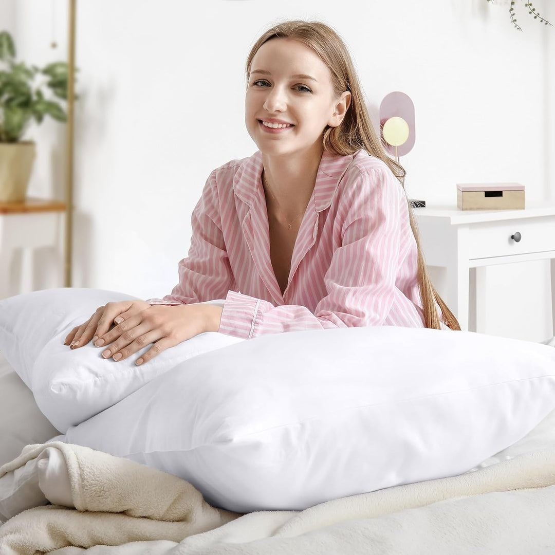 Utopia Bedding 2er Set Kissenfüllung 80 x 80 cm, Innenkissen Füllkissen Kopfkissen Sofakissen (Weiss