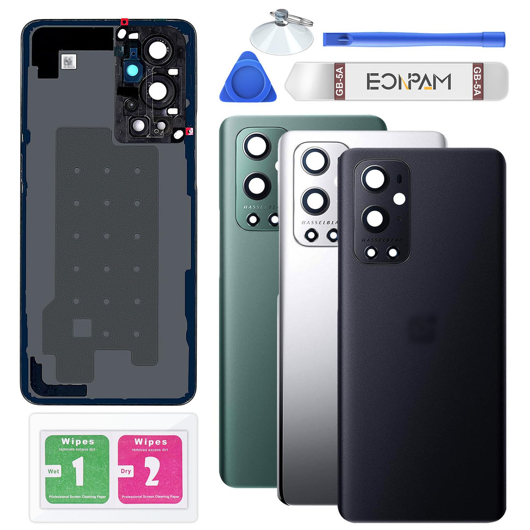 Eonpam Akkufachdeckel Rückseite Glas Ersatz,für (Oneplus 9 Pro) Reparatursatz Original Akkudeckel Er