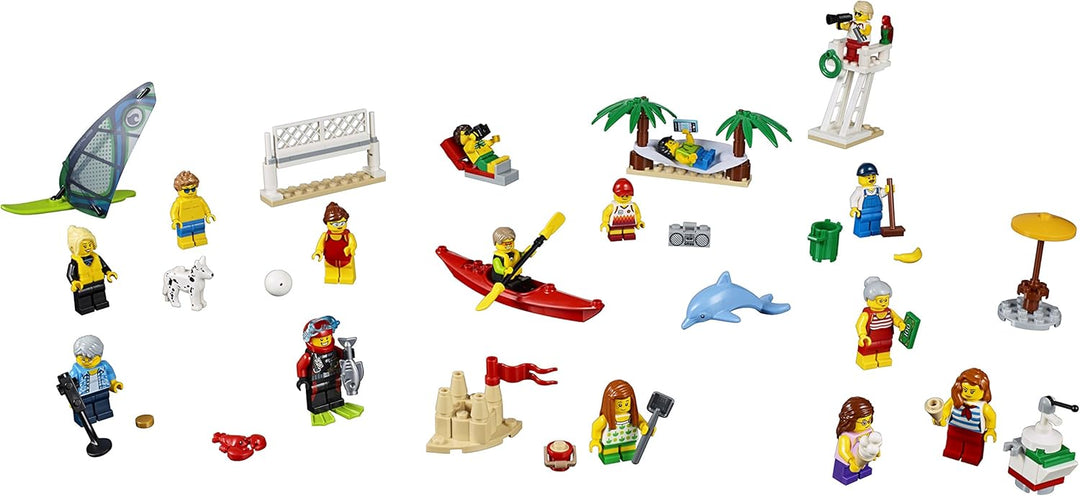 LEGO City 60153 - "Stadtbewohner – EIN Tag am Strand Konstruktionsspiel, bunt