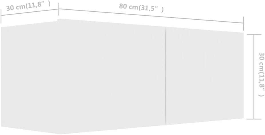 vidaXL 3X TV Schrank Wohnwand Schrankwand Anbauwand Hängeschrank TV Möbel Wandschrank Lowboard HiFi-